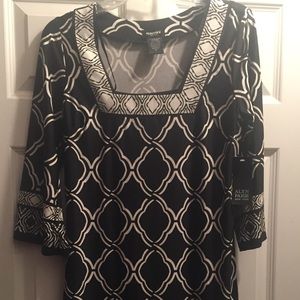 Black and white dress